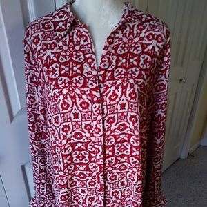 Foxcroft Tunic Length Blouse